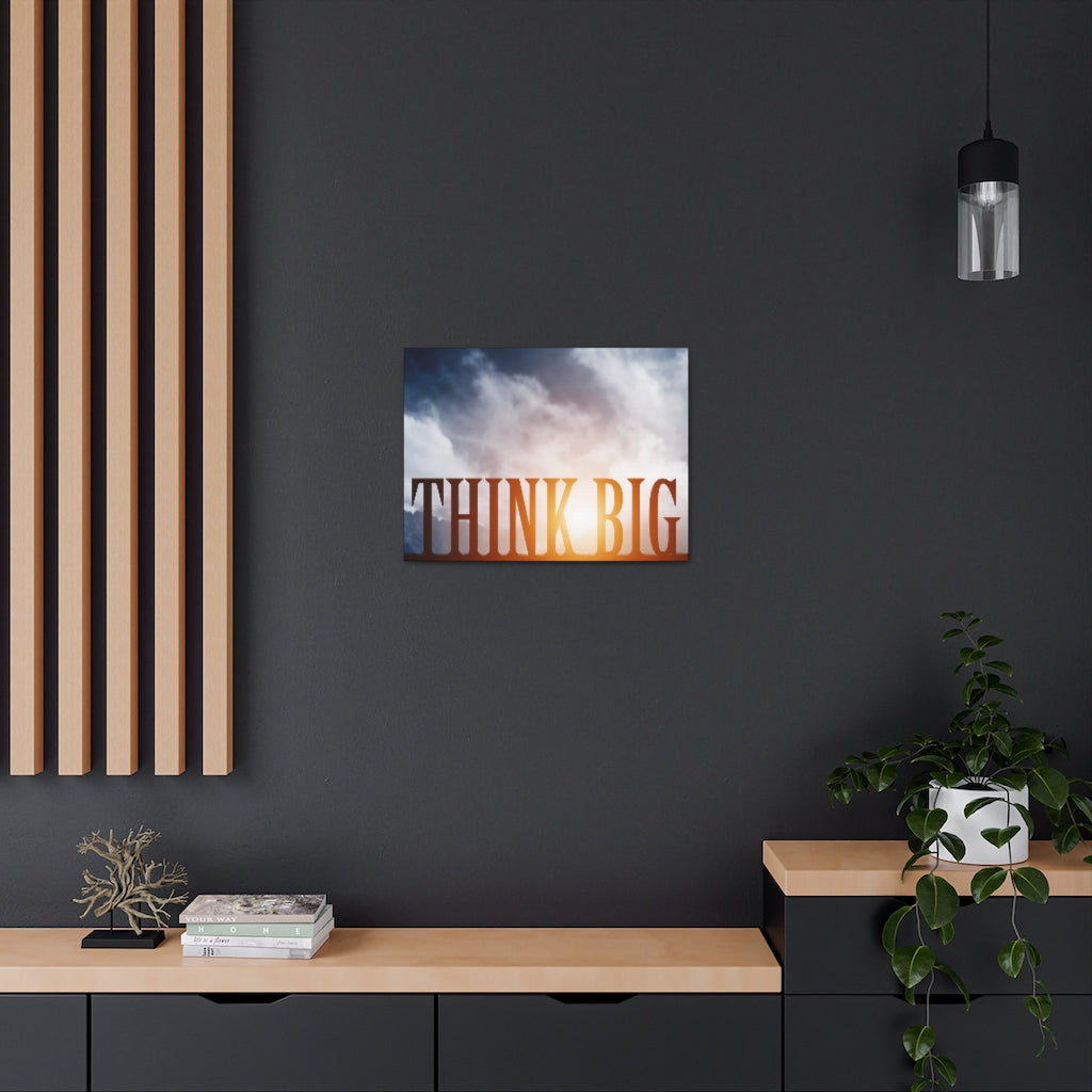 Scripture Walls Inspirational Wall Art Think Big Motivation Wall Decor for Home Office Gym Inspiring Success Quote Print Ready to Hang Unframed-Express Your Love Gifts