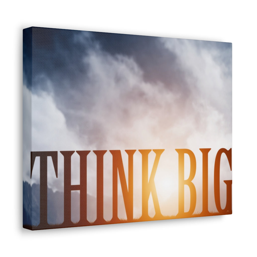 Scripture Walls Inspirational Wall Art Think Big Motivation Wall Decor for Home Office Gym Inspiring Success Quote Print Ready to Hang Unframed-Express Your Love Gifts