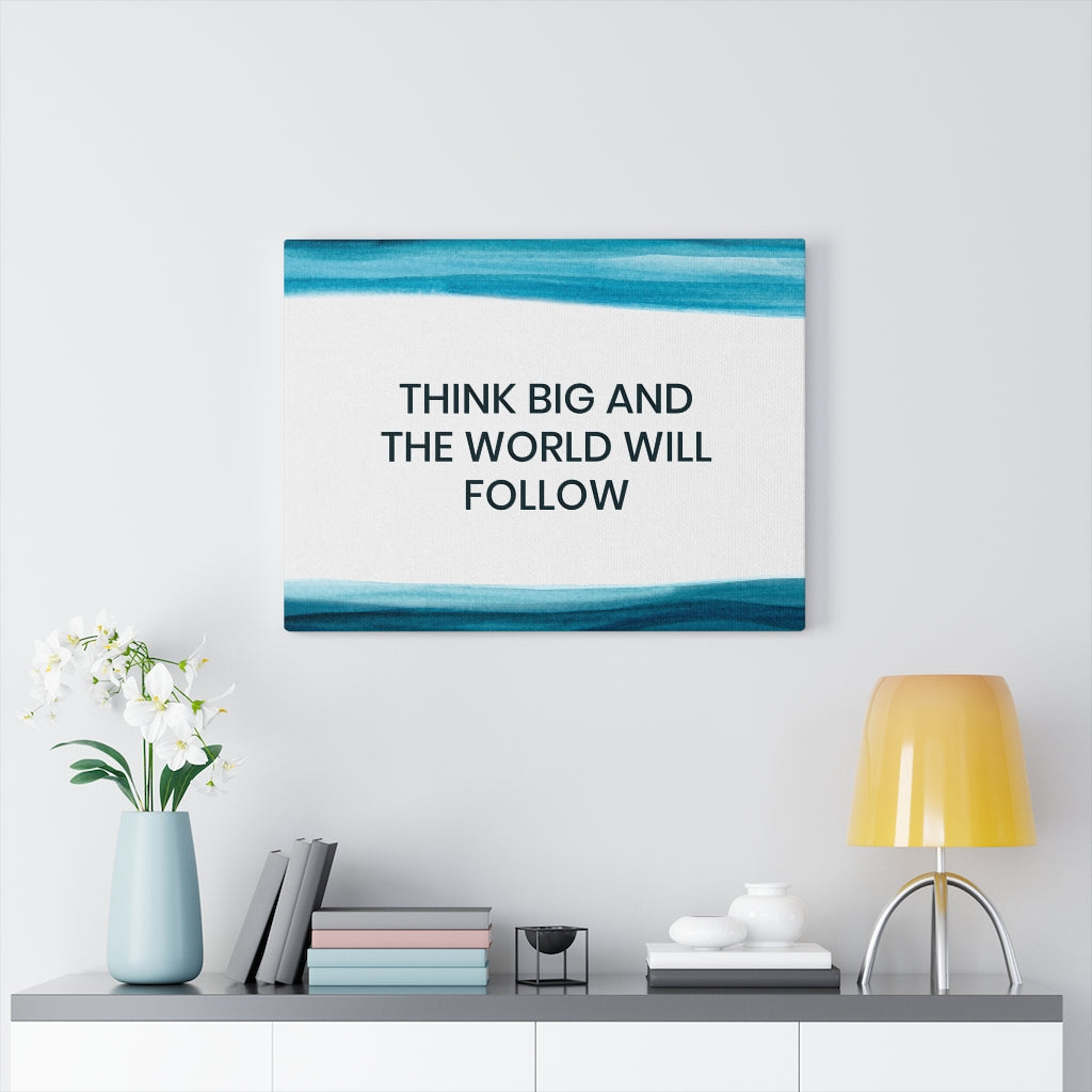 Scripture Walls Inspirational Wall Art Think Big Wall Art Motivational Motto Inspiring Prints Artwork Decor Ready to Hang Unframed-Express Your Love Gifts