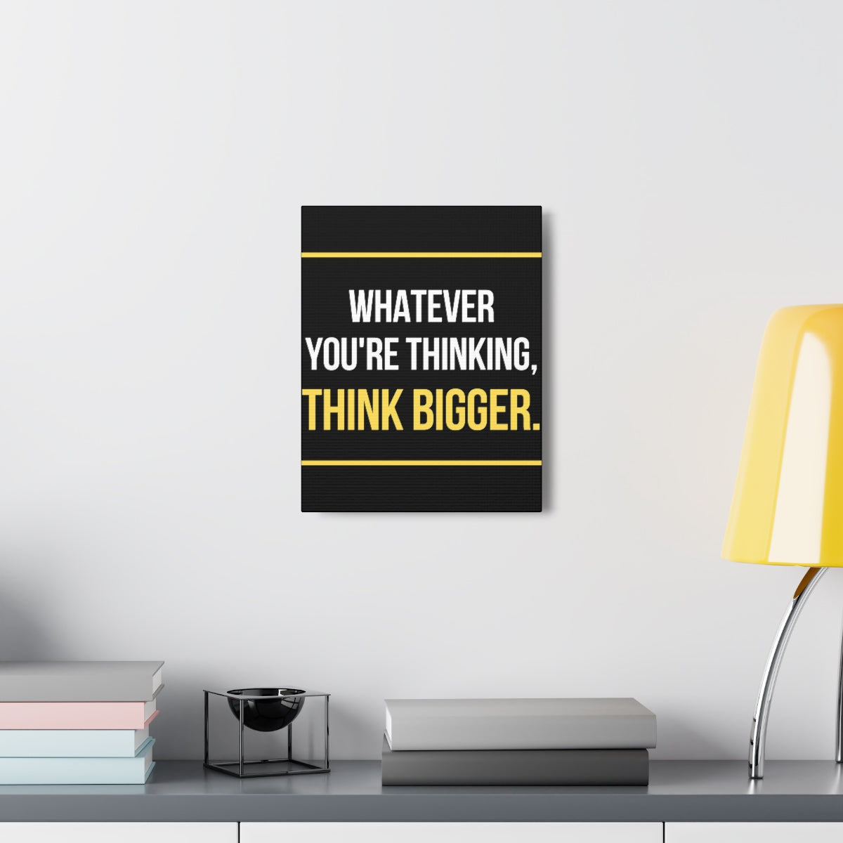 Scripture Walls Inspirational Wall Art Think Bigger Motivation Wall Decor for Home Office Gym Inspiring Success Quote Print Ready to Hang Unframed-Express Your Love Gifts