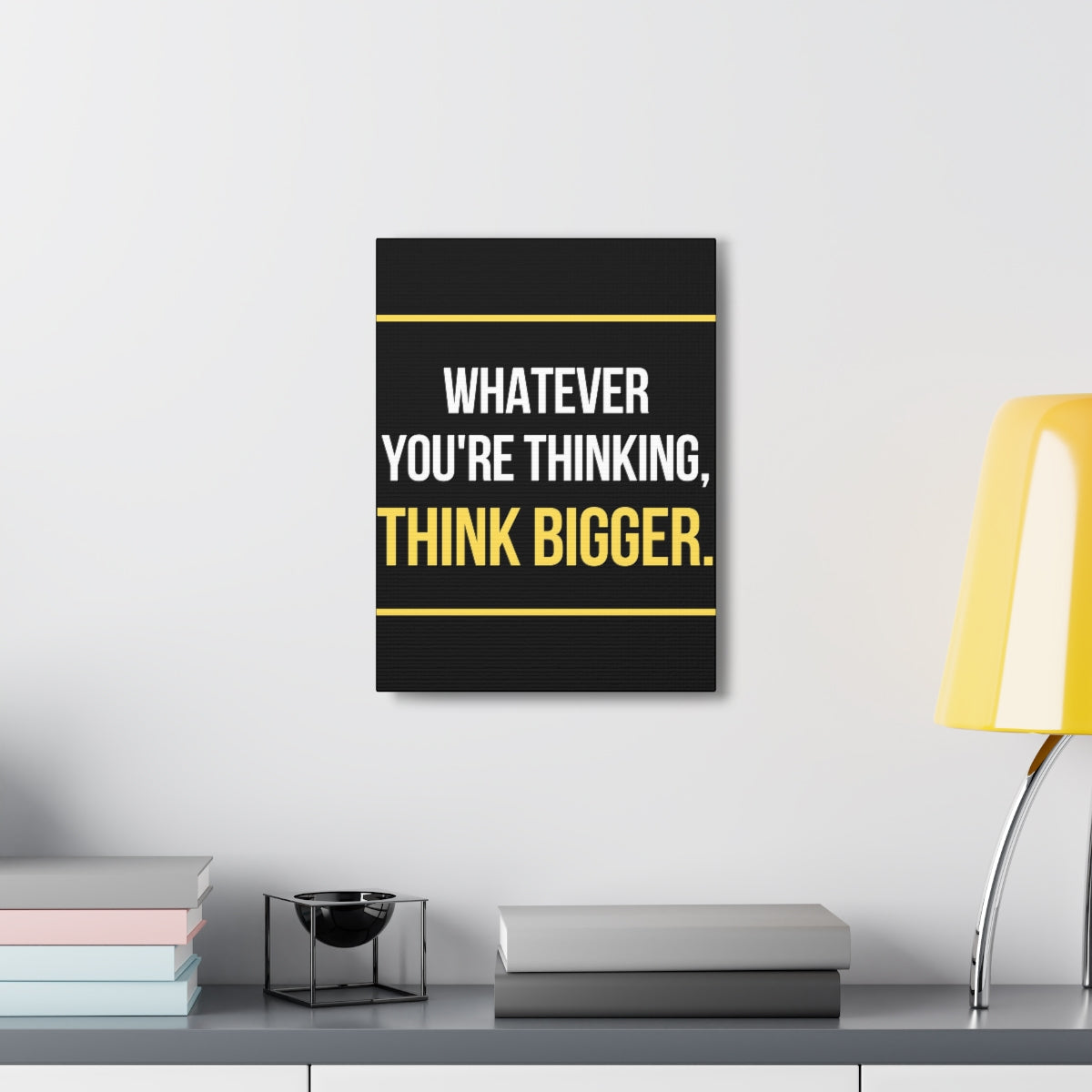Scripture Walls Inspirational Wall Art Think Bigger Motivation Wall Decor for Home Office Gym Inspiring Success Quote Print Ready to Hang Unframed-Express Your Love Gifts