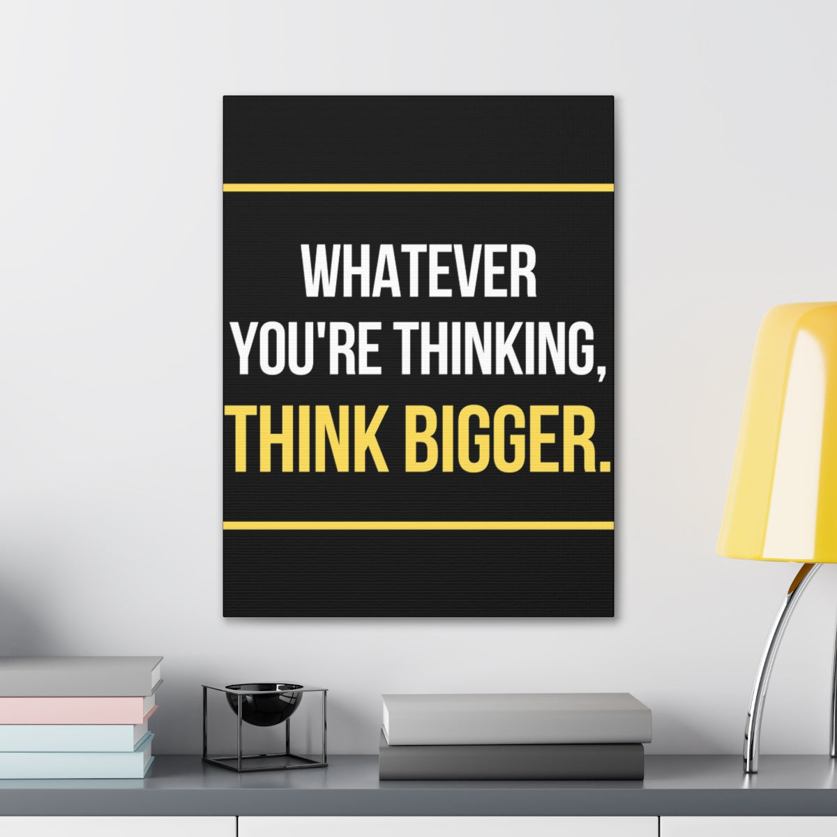 Scripture Walls Inspirational Wall Art Think Bigger Motivation Wall Decor for Home Office Gym Inspiring Success Quote Print Ready to Hang Unframed-Express Your Love Gifts