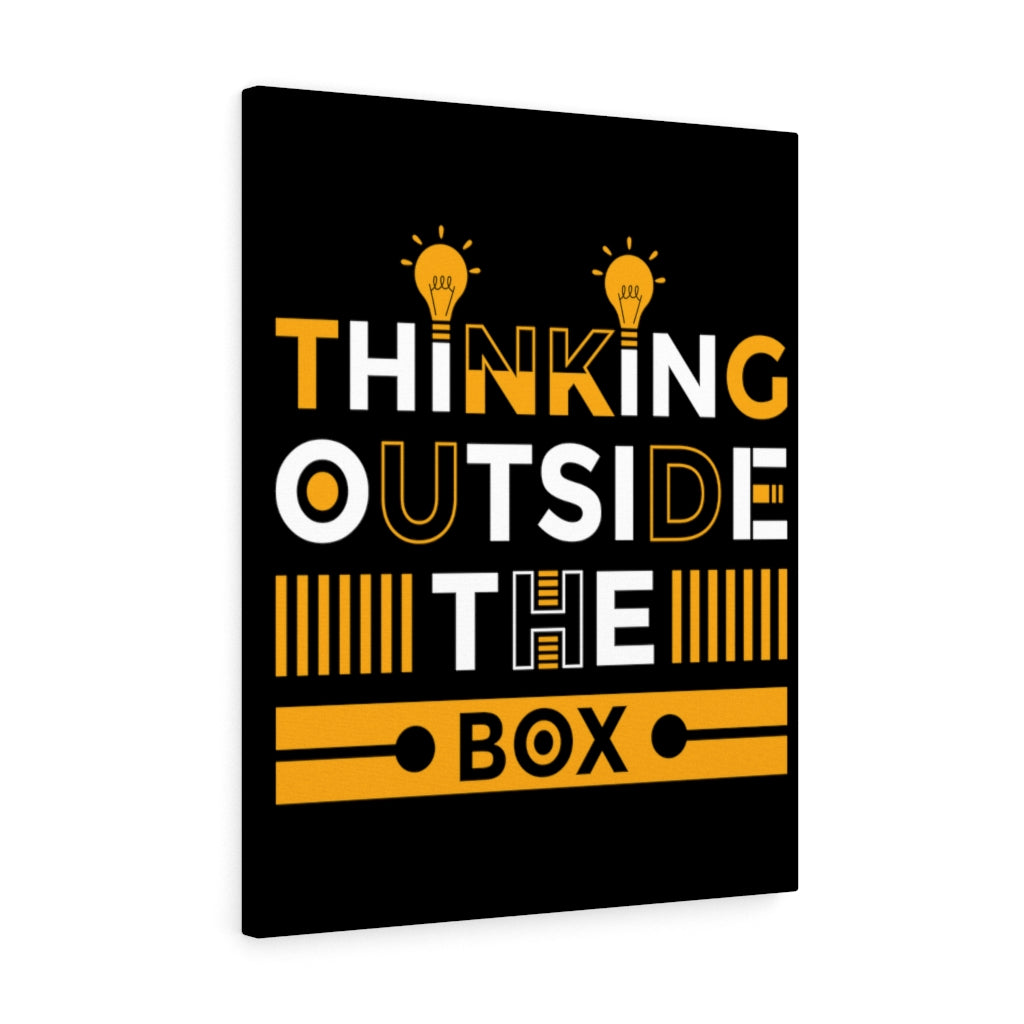 Scripture Walls Inspirational Wall Art Thinking Outside the Box Wall Art Motivation Wall Decor for Home Office Gym Inspiring Success Quote Print Ready to Hang Unframed-Express Your Love Gifts