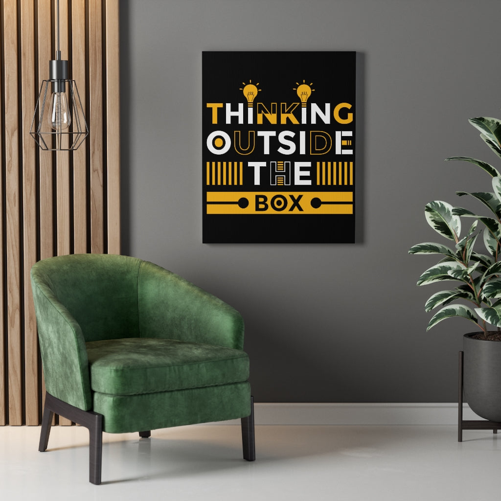 Scripture Walls Inspirational Wall Art Thinking Outside the Box Wall Art Motivation Wall Decor for Home Office Gym Inspiring Success Quote Print Ready to Hang Unframed-Express Your Love Gifts