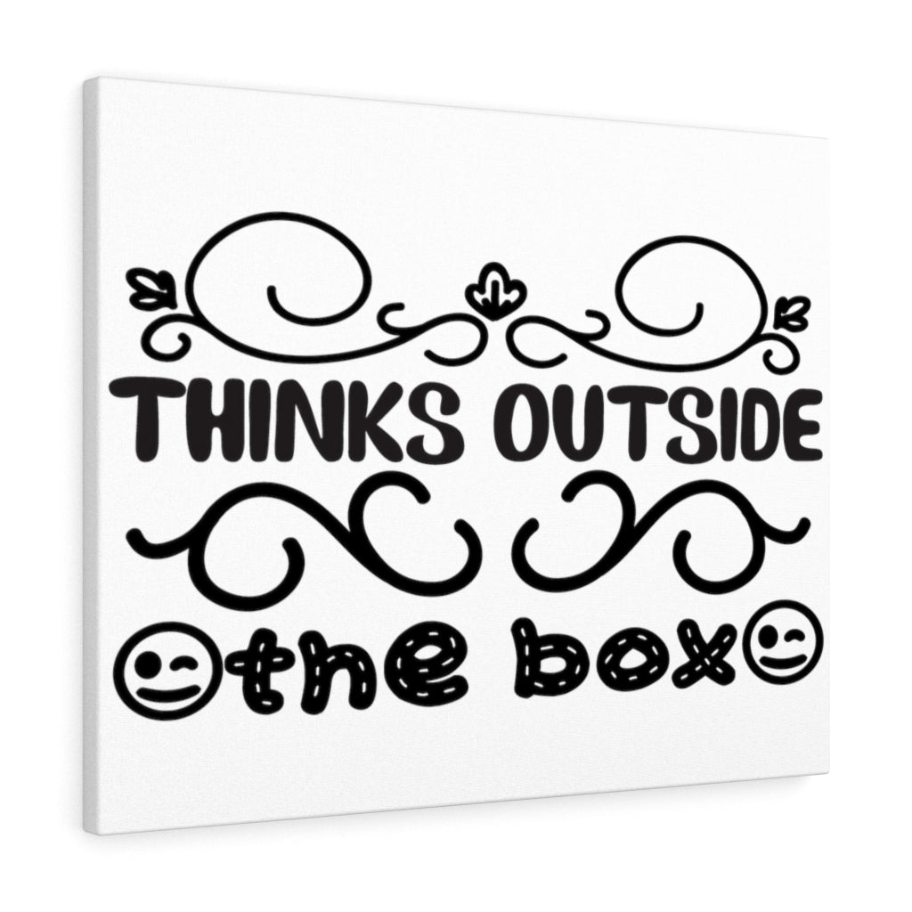 Scripture Walls Inspirational Wall Art Thinks Outside The Box Wall Art Motivation Wall Decor for Home Office Gym Inspiring Success Quote Print Ready to Hang Unframed-Express Your Love Gifts