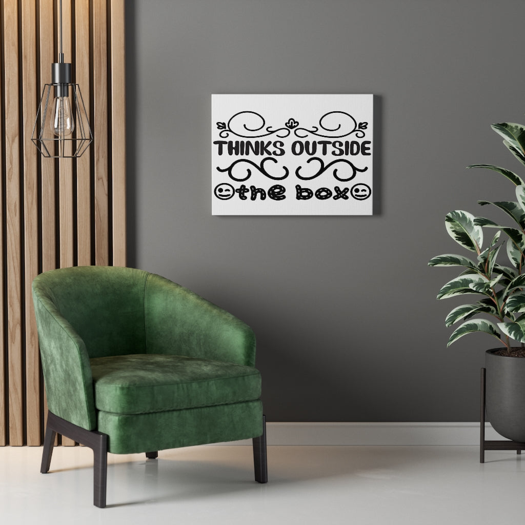 Scripture Walls Inspirational Wall Art Thinks Outside The Box Wall Art Motivation Wall Decor for Home Office Gym Inspiring Success Quote Print Ready to Hang Unframed-Express Your Love Gifts