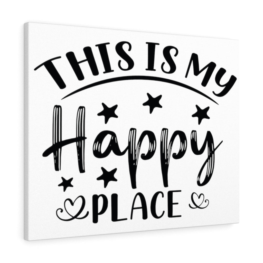 Scripture Walls Inspirational Wall Art This Is My Happy Place Wall Art Motivation Wall Decor for Home Office Gym Inspiring Success Quote Print Ready to Hang Unframed-Express Your Love Gifts