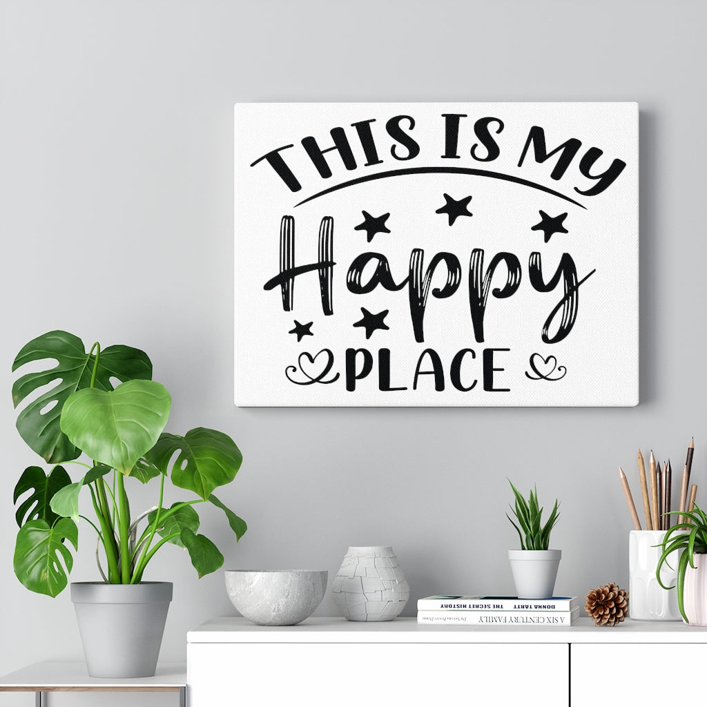 Scripture Walls Inspirational Wall Art This Is My Happy Place Wall Art Motivation Wall Decor for Home Office Gym Inspiring Success Quote Print Ready to Hang Unframed-Express Your Love Gifts