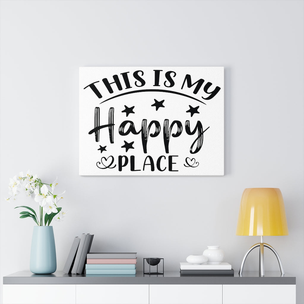 Scripture Walls Inspirational Wall Art This Is My Happy Place Wall Art Motivation Wall Decor for Home Office Gym Inspiring Success Quote Print Ready to Hang Unframed-Express Your Love Gifts