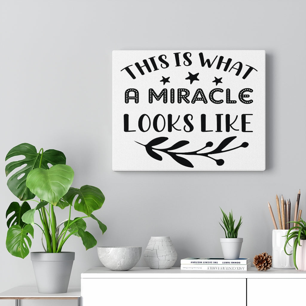 Scripture Walls Inspirational Wall Art This Is What A Miracle Looks Like Wall Art Motivation Wall Decor for Home Office Gym Inspiring Success Quote Print Ready to Hang Unframed-Express Your Love Gifts