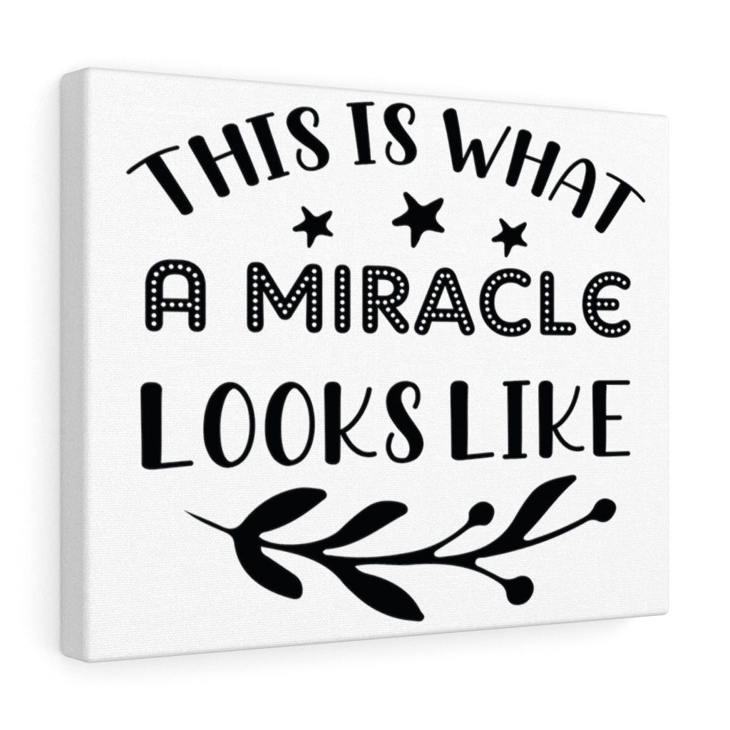 Scripture Walls Inspirational Wall Art This Is What A Miracle Looks Like Wall Art Motivation Wall Decor for Home Office Gym Inspiring Success Quote Print Ready to Hang Unframed-Express Your Love Gifts