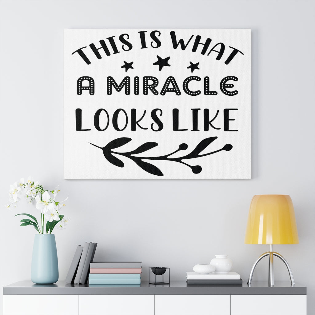 Scripture Walls Inspirational Wall Art This Is What A Miracle Looks Like Wall Art Motivation Wall Decor for Home Office Gym Inspiring Success Quote Print Ready to Hang Unframed-Express Your Love Gifts