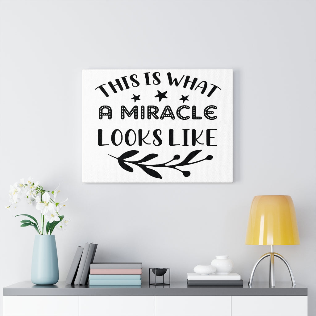 Scripture Walls Inspirational Wall Art This Is What A Miracle Looks Like Wall Art Motivation Wall Decor for Home Office Gym Inspiring Success Quote Print Ready to Hang Unframed-Express Your Love Gifts