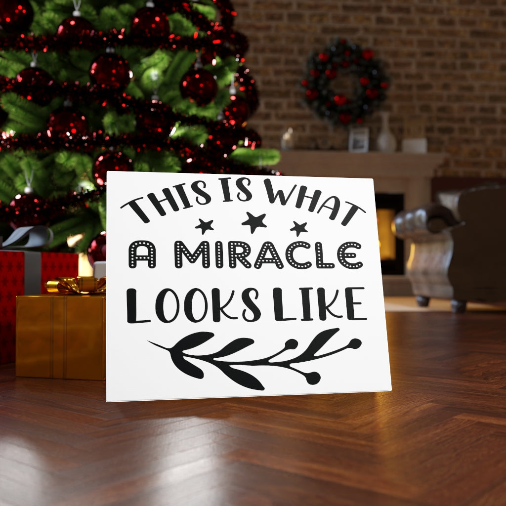 Scripture Walls Inspirational Wall Art This Is What A Miracle Looks Like Wall Art Motivation Wall Decor for Home Office Gym Inspiring Success Quote Print Ready to Hang Unframed-Express Your Love Gifts
