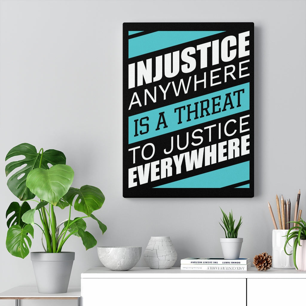 Scripture Walls Inspirational Wall Art Threat To Justice Wall Art Motivational Motto Inspiring Prints Artwork Decor Ready to Hang Unframed-Express Your Love Gifts
