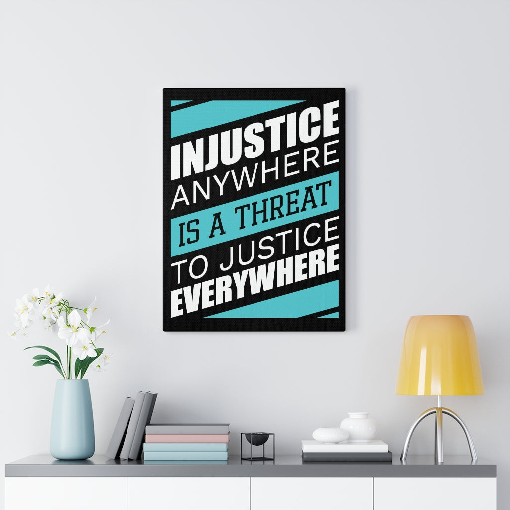 Scripture Walls Inspirational Wall Art Threat To Justice Wall Art Motivational Motto Inspiring Prints Artwork Decor Ready to Hang Unframed-Express Your Love Gifts