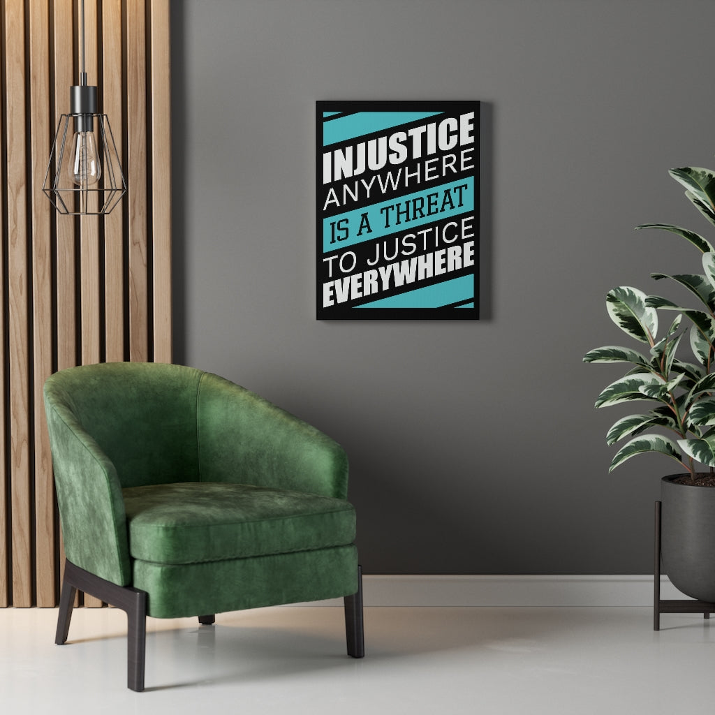 Scripture Walls Inspirational Wall Art Threat To Justice Wall Art Motivational Motto Inspiring Prints Artwork Decor Ready to Hang Unframed-Express Your Love Gifts