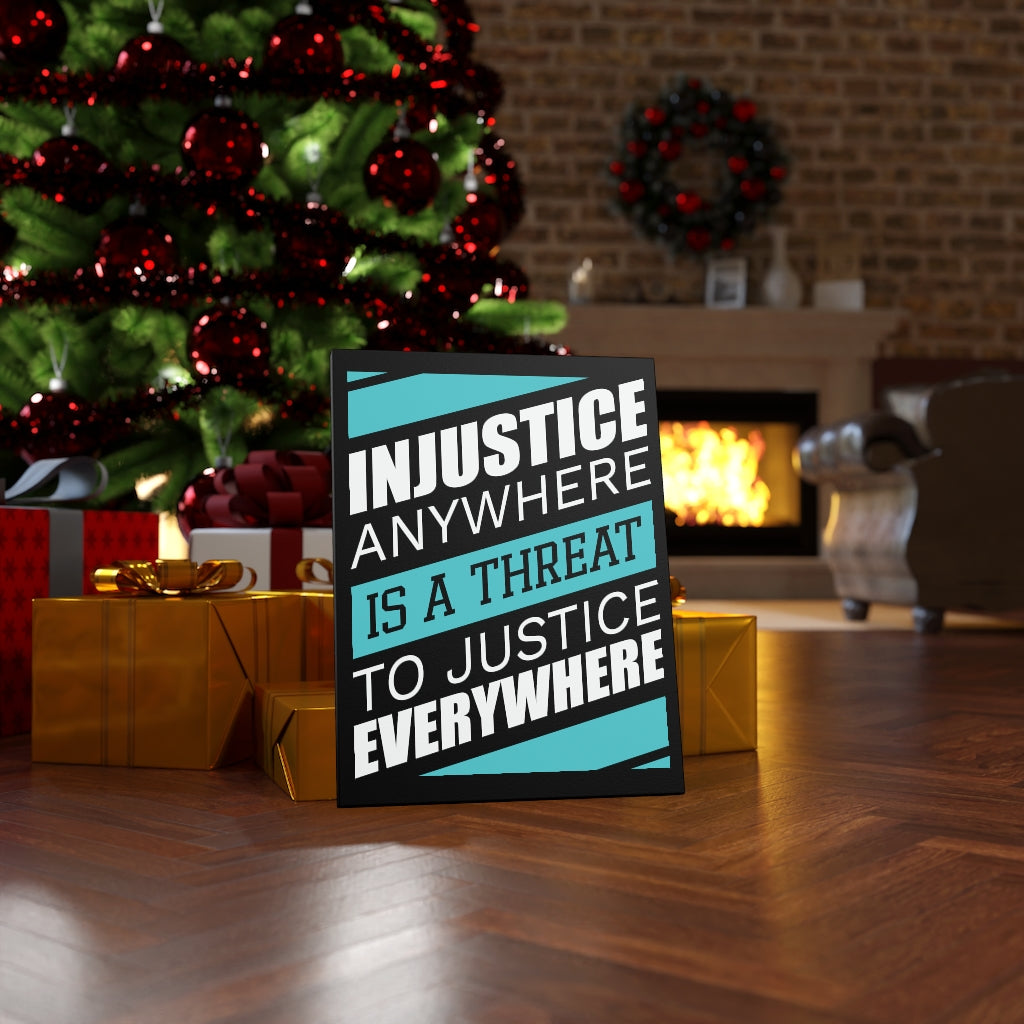 Scripture Walls Inspirational Wall Art Threat To Justice Wall Art Motivational Motto Inspiring Prints Artwork Decor Ready to Hang Unframed-Express Your Love Gifts