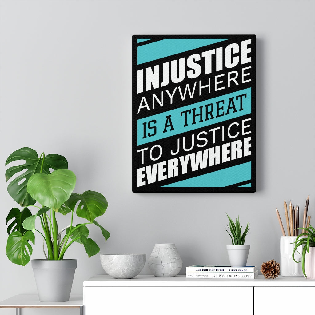 Scripture Walls Inspirational Wall Art Threat To Justice Wall Art Motivational Motto Inspiring Prints Artwork Decor Ready to Hang Unframed-Express Your Love Gifts