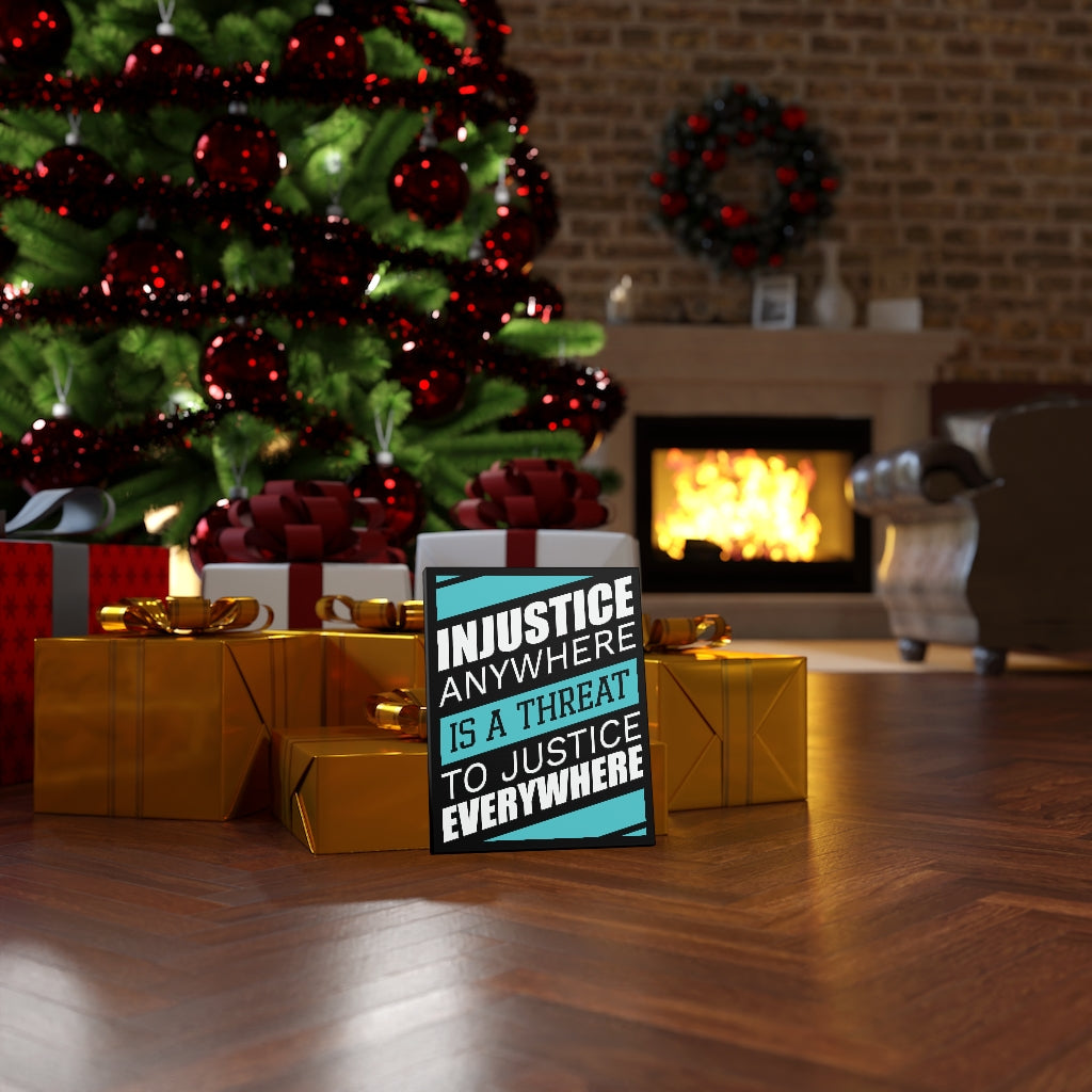 Scripture Walls Inspirational Wall Art Threat To Justice Wall Art Motivational Motto Inspiring Prints Artwork Decor Ready to Hang Unframed-Express Your Love Gifts