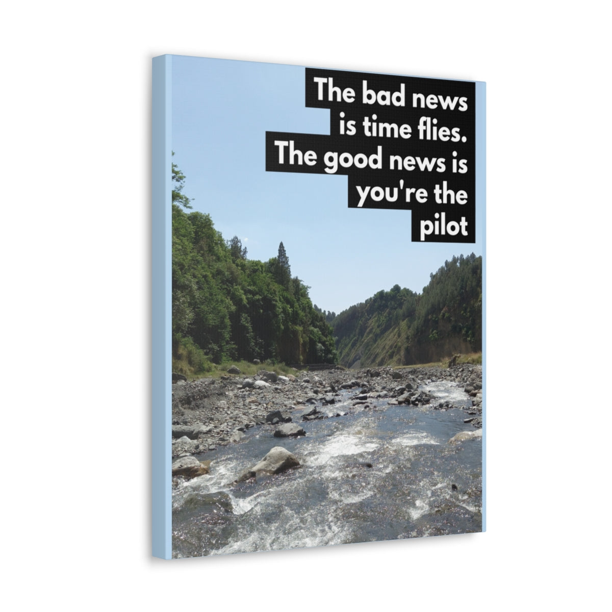 Scripture Walls Inspirational Wall Art Time Flies You're The Pilot Motivation Wall Decor for Home Office Gym Inspiring Success Quote Print Ready to Hang Unframed-Express Your Love Gifts