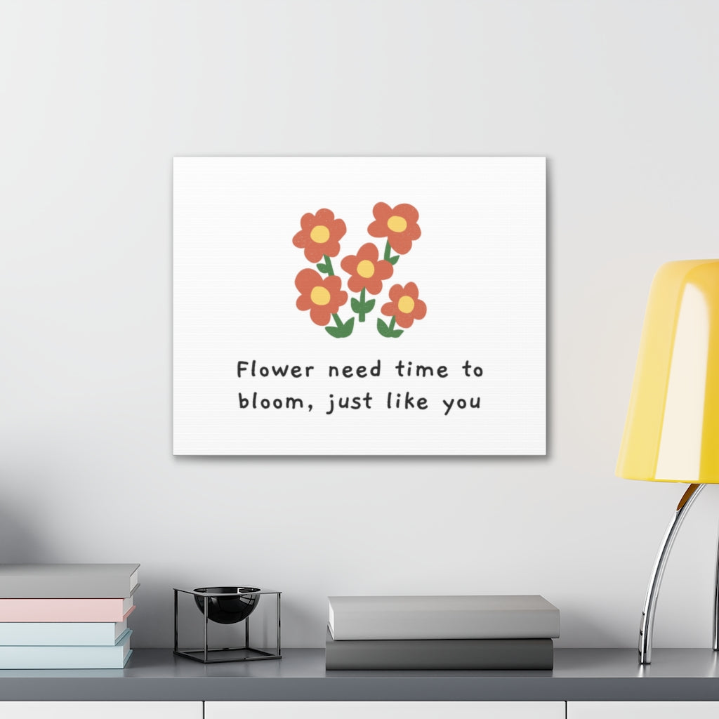 Scripture Walls Inspirational Wall Art Time To Bloom Motivation Wall Decor for Home Office Gym Inspiring Success Quote Print Ready to Hang Unframed-Express Your Love Gifts