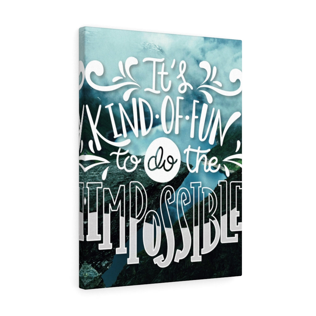 Scripture Walls Inspirational Wall Art To Do The Impossible Wall Art Motivational Motto Inspiring Prints Artwork Decor Ready to Hang Unframed-Express Your Love Gifts