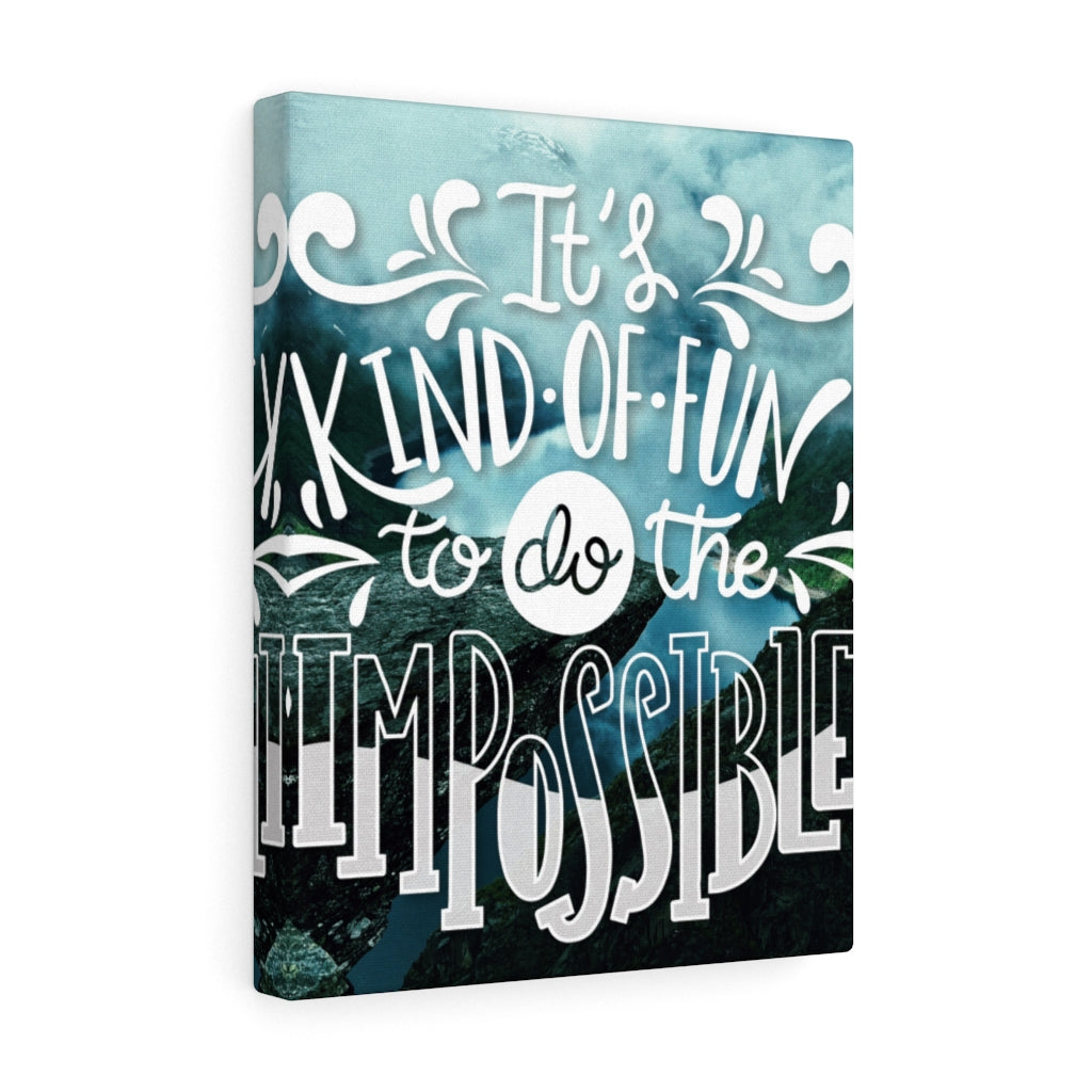 Scripture Walls Inspirational Wall Art To Do The Impossible Wall Art Motivational Motto Inspiring Prints Artwork Decor Ready to Hang Unframed-Express Your Love Gifts