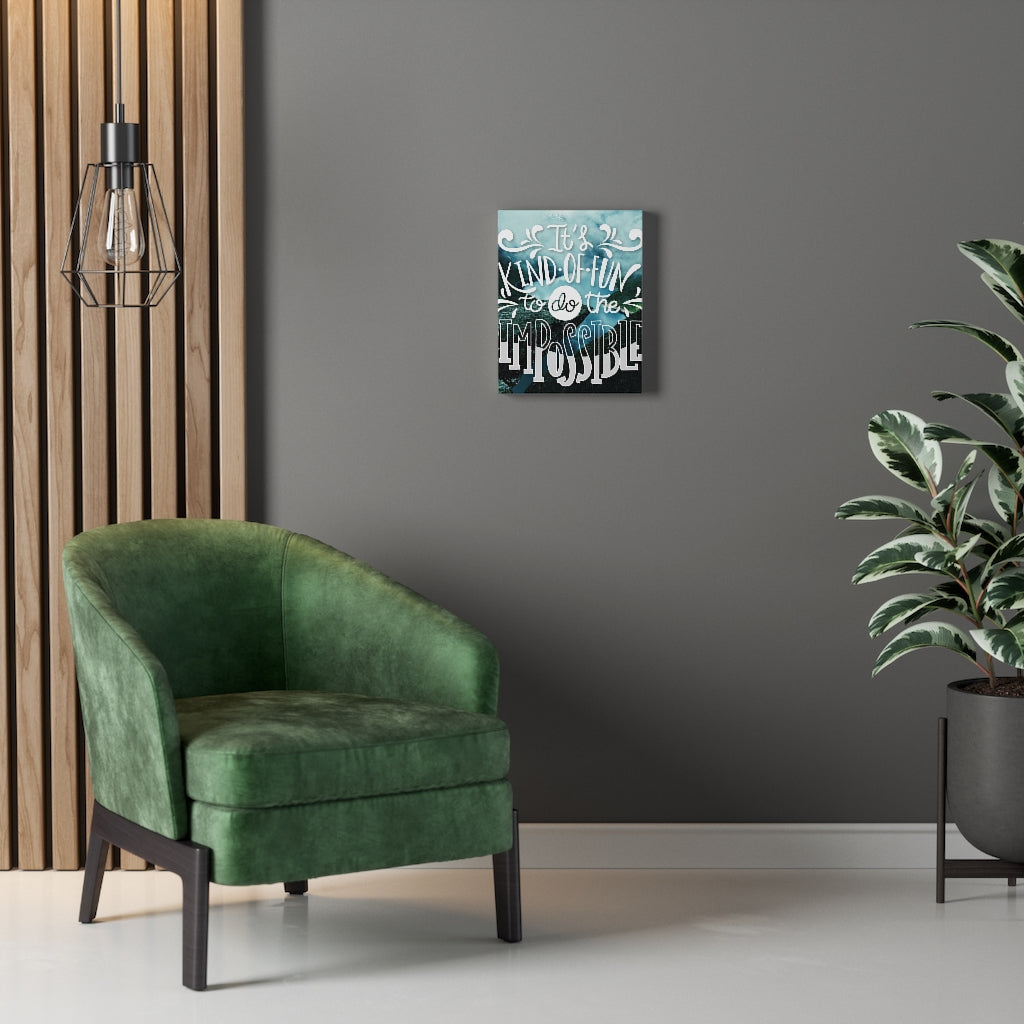 Scripture Walls Inspirational Wall Art To Do The Impossible Wall Art Motivational Motto Inspiring Prints Artwork Decor Ready to Hang Unframed-Express Your Love Gifts