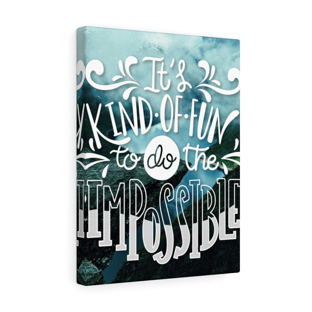 Scripture Walls Inspirational Wall Art To Do The Impossible Wall Art Motivational Motto Inspiring Prints Artwork Decor Ready to Hang Unframed-Express Your Love Gifts