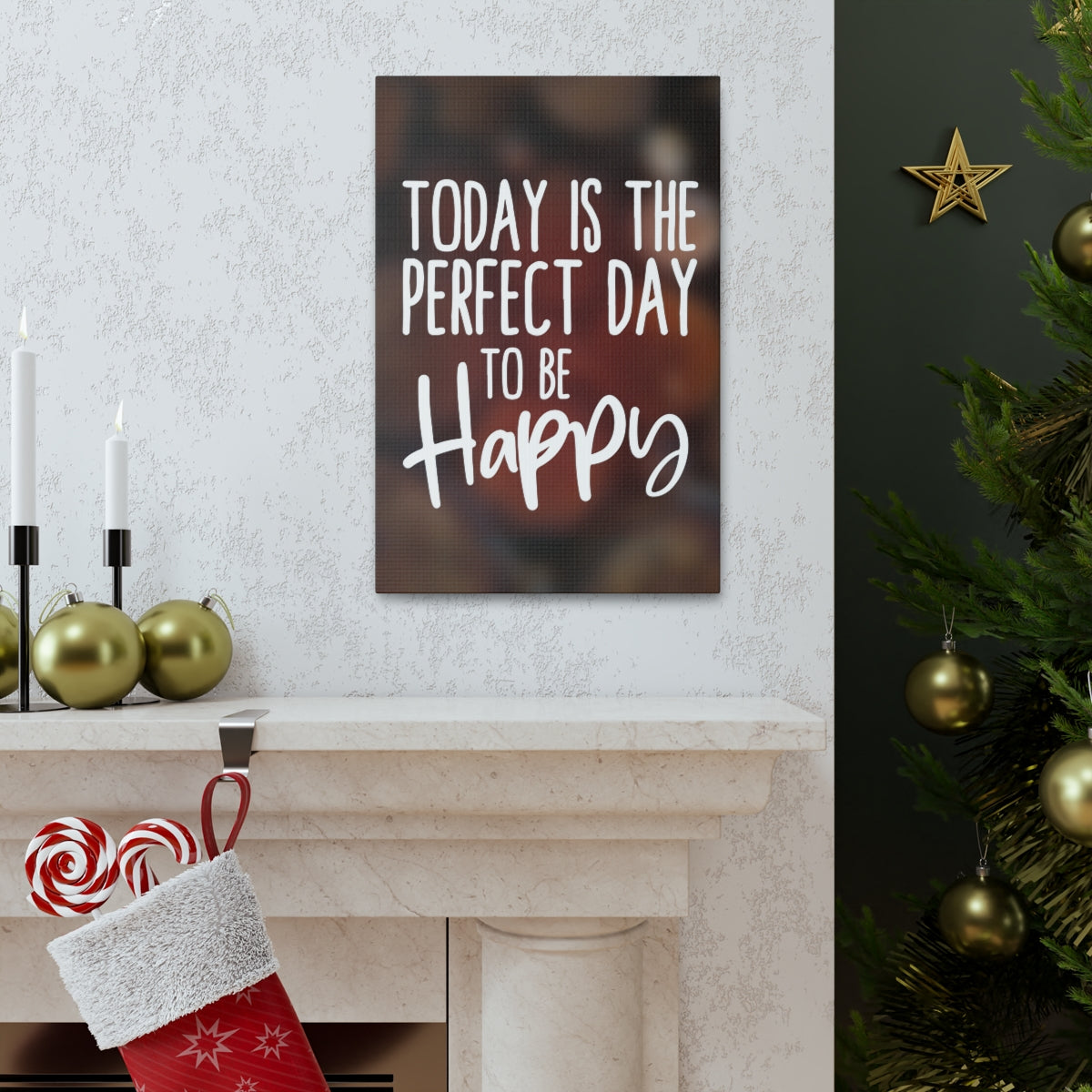 Scripture Walls Inspirational Wall Art Today Is Perfect Motivation Wall Decor for Home Office Gym Inspiring Success Quote Print Ready to Hang Unframed-Express Your Love Gifts