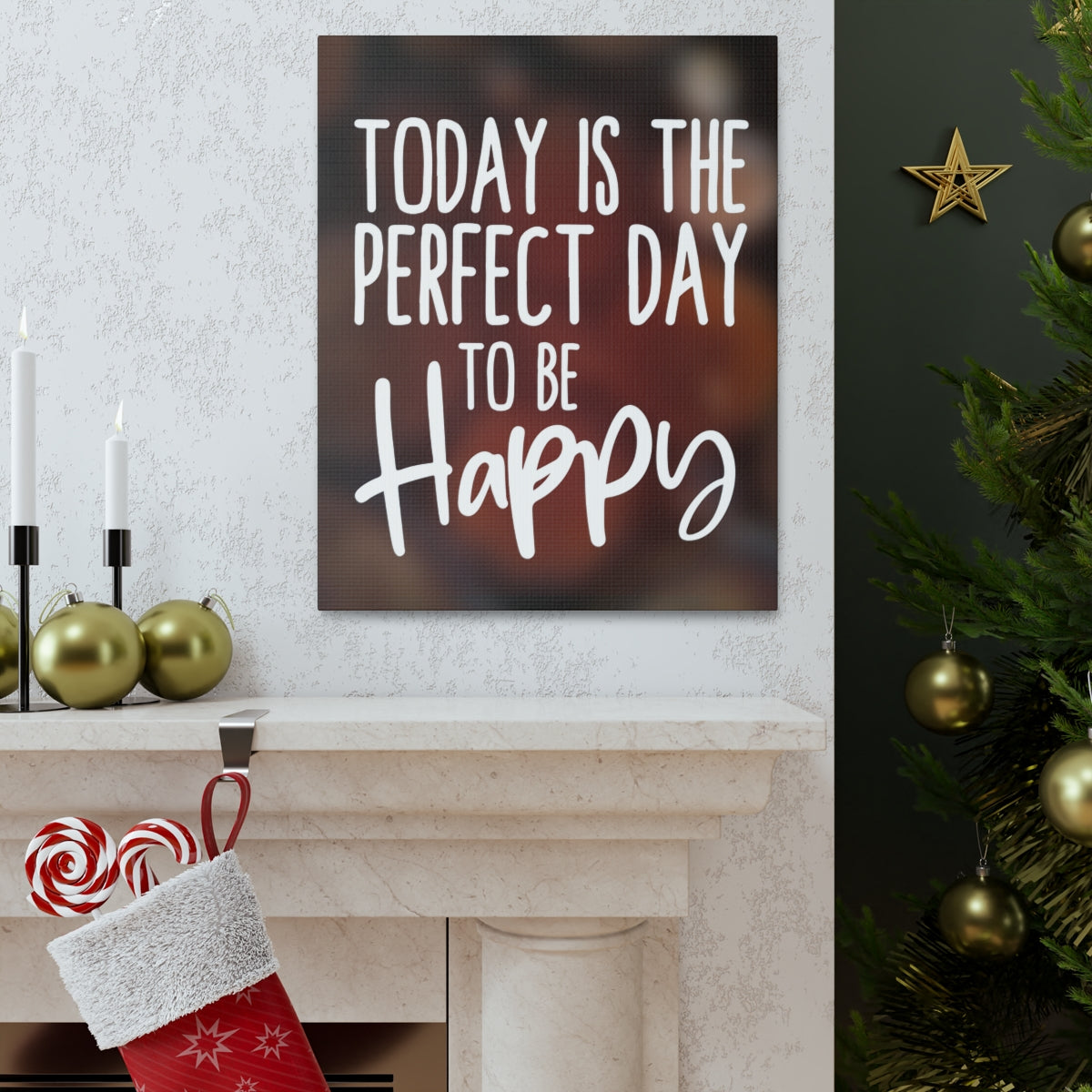 Scripture Walls Inspirational Wall Art Today Is Perfect Motivation Wall Decor for Home Office Gym Inspiring Success Quote Print Ready to Hang Unframed-Express Your Love Gifts