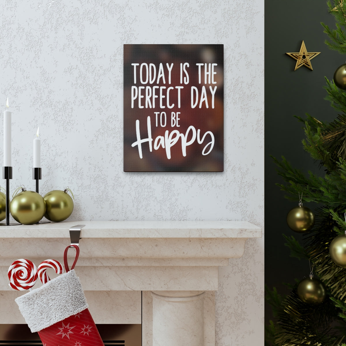 Scripture Walls Inspirational Wall Art Today Is Perfect Motivation Wall Decor for Home Office Gym Inspiring Success Quote Print Ready to Hang Unframed-Express Your Love Gifts