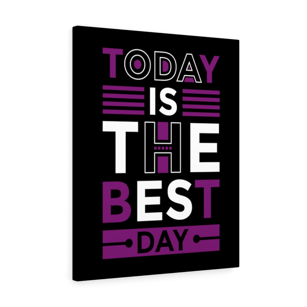 Scripture Walls Inspirational Wall Art Today Is The Best Day Wall Art Motivation Wall Decor for Home Office Gym Inspiring Success Quote Print Ready to Hang Unframed-Express Your Love Gifts