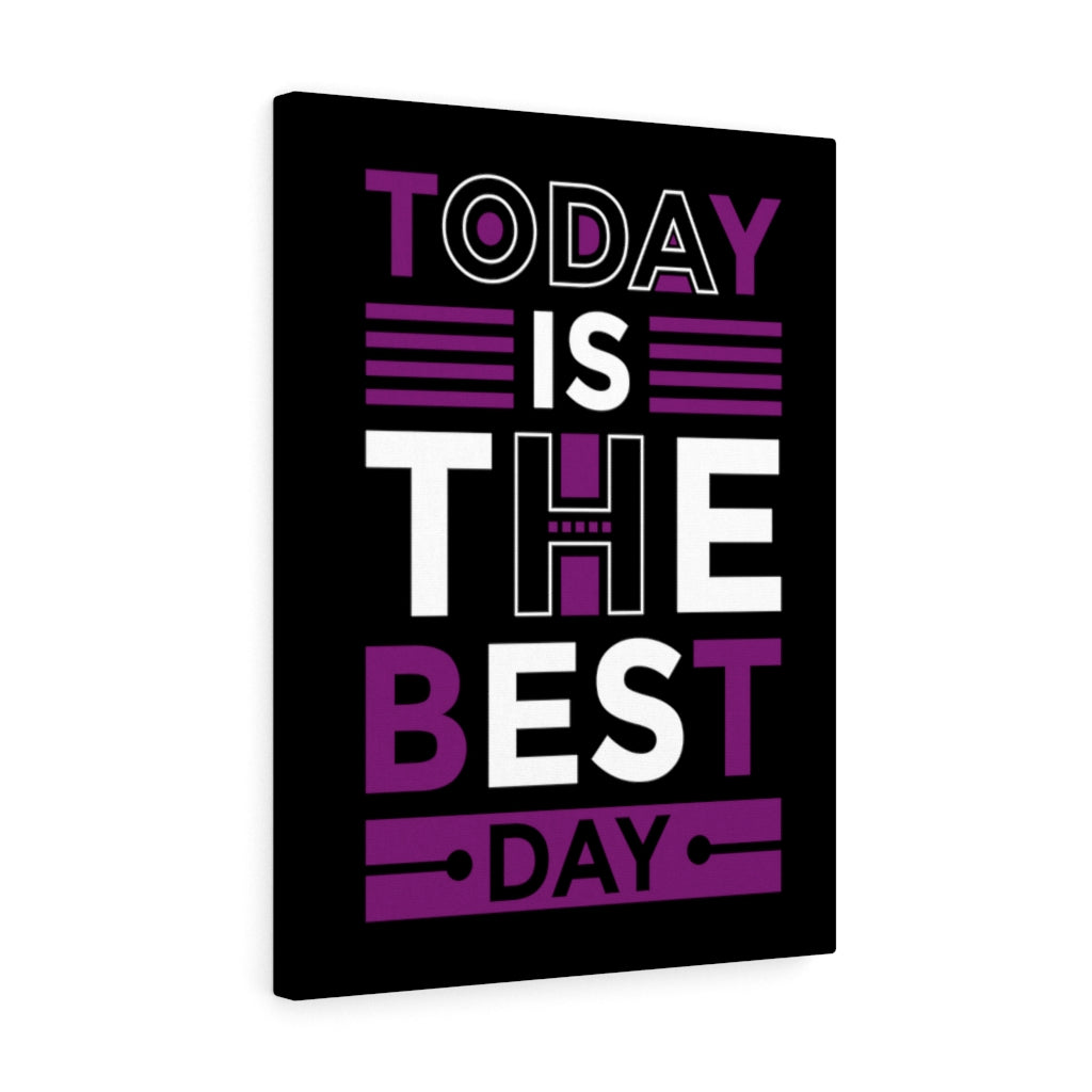 Scripture Walls Inspirational Wall Art Today Is The Best Day Wall Art Motivation Wall Decor for Home Office Gym Inspiring Success Quote Print Ready to Hang Unframed-Express Your Love Gifts