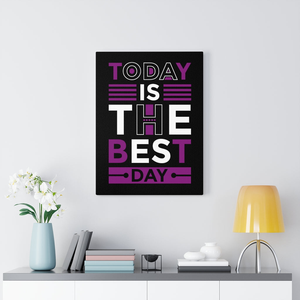 Scripture Walls Inspirational Wall Art Today Is The Best Day Wall Art Motivation Wall Decor for Home Office Gym Inspiring Success Quote Print Ready to Hang Unframed-Express Your Love Gifts