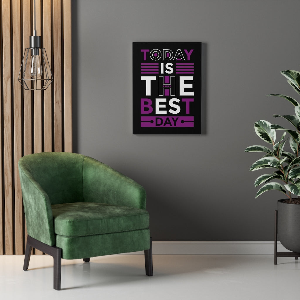 Scripture Walls Inspirational Wall Art Today Is The Best Day Wall Art Motivation Wall Decor for Home Office Gym Inspiring Success Quote Print Ready to Hang Unframed-Express Your Love Gifts