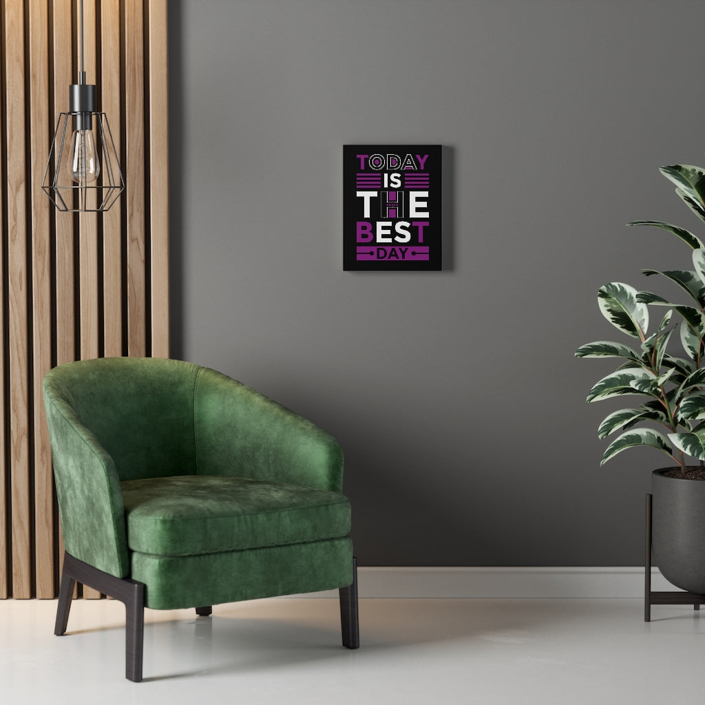 Scripture Walls Inspirational Wall Art Today Is The Best Day Wall Art Motivation Wall Decor for Home Office Gym Inspiring Success Quote Print Ready to Hang Unframed-Express Your Love Gifts