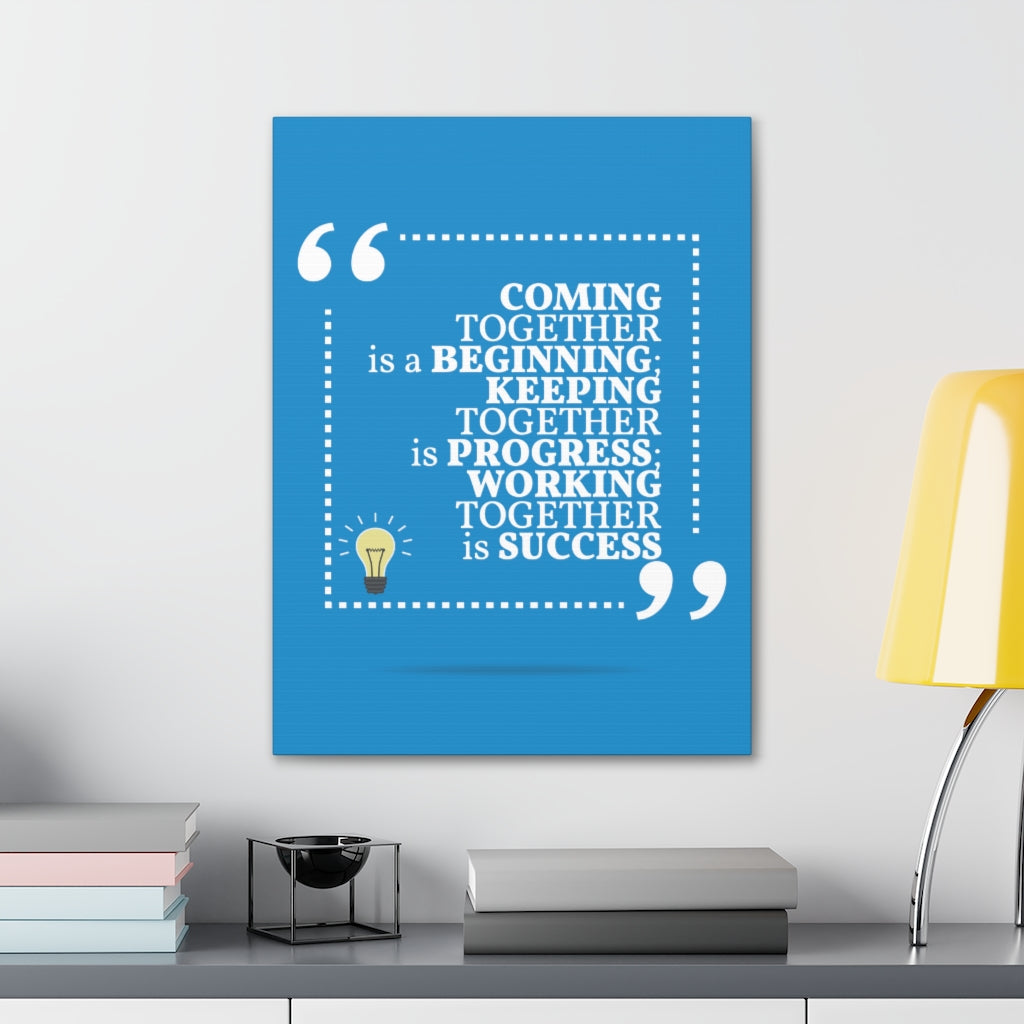 Scripture Walls Inspirational Wall Art Together Is Success Motivation Wall Decor for Home Office Gym Inspiring Success Quote Print Ready to Hang Unframed-Express Your Love Gifts