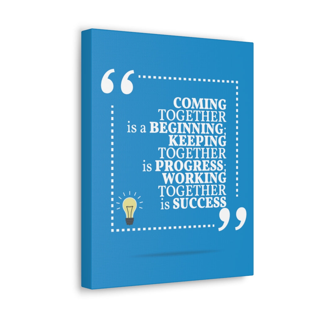 Scripture Walls Inspirational Wall Art Together Is Success Motivation Wall Decor for Home Office Gym Inspiring Success Quote Print Ready to Hang Unframed-Express Your Love Gifts