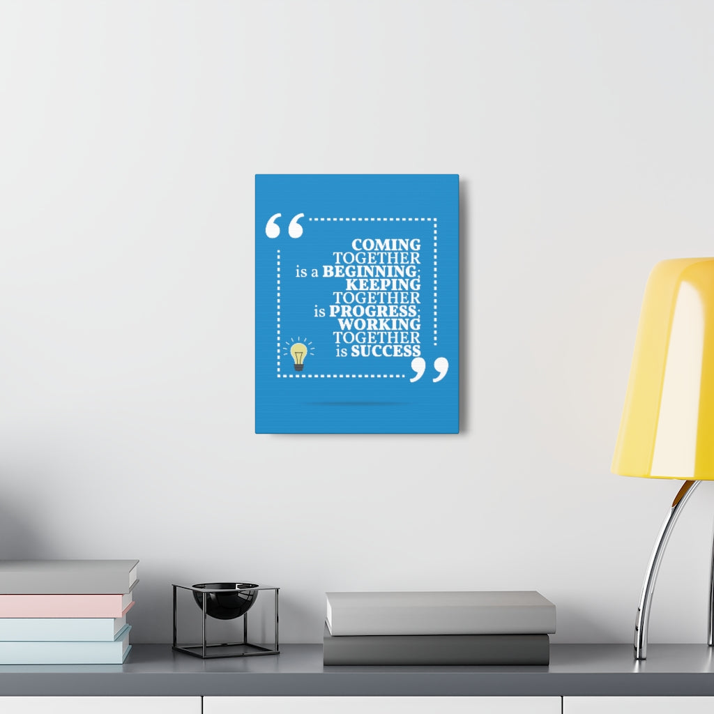 Scripture Walls Inspirational Wall Art Together Is Success Motivation Wall Decor for Home Office Gym Inspiring Success Quote Print Ready to Hang Unframed-Express Your Love Gifts