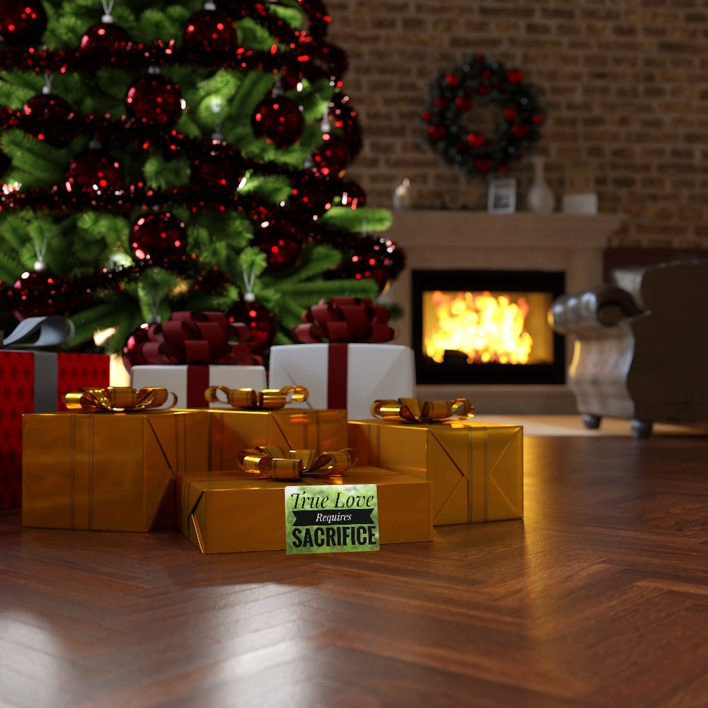 Scripture Walls Inspirational Wall Art True Love Requires Sacrifice Motivational Print Ready to Hang Artwork Unframed-Express Your Love Gifts