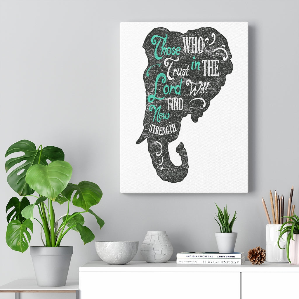 Scripture Walls Inspirational Wall Art Trust In The Lord Wall Art Motivation Wall Decor for Home Office Gym Inspiring Success Quote Print Ready to Hang Unframed-Express Your Love Gifts