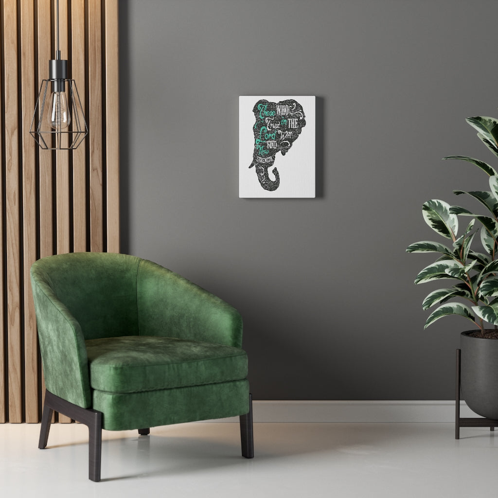 Scripture Walls Inspirational Wall Art Trust In The Lord Wall Art Motivation Wall Decor for Home Office Gym Inspiring Success Quote Print Ready to Hang Unframed-Express Your Love Gifts