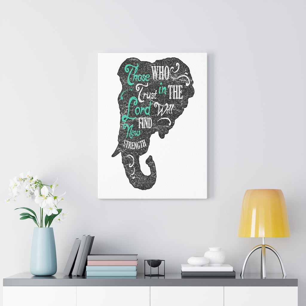 Scripture Walls Inspirational Wall Art Trust In The Lord Wall Art Motivation Wall Decor for Home Office Gym Inspiring Success Quote Print Ready to Hang Unframed-Express Your Love Gifts