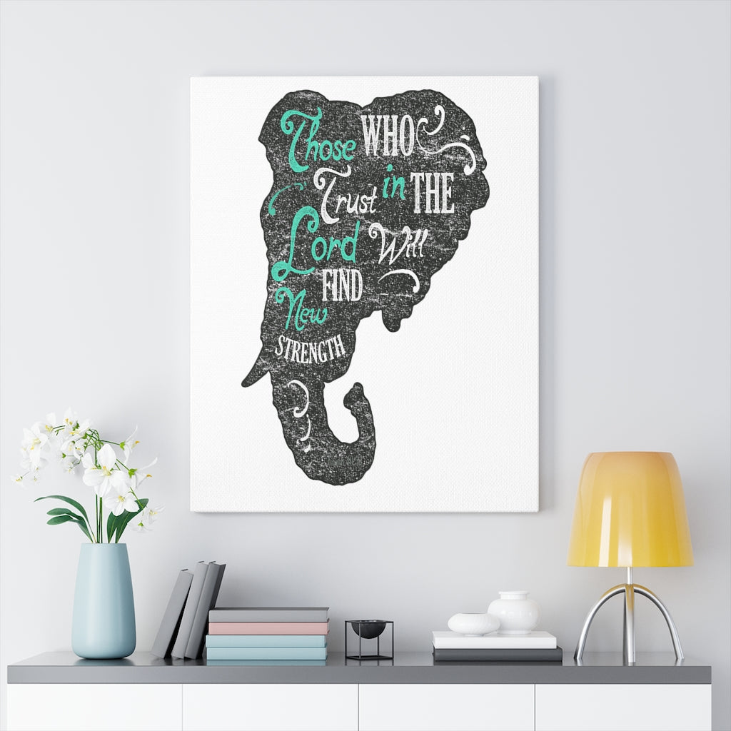 Scripture Walls Inspirational Wall Art Trust In The Lord Wall Art Motivation Wall Decor for Home Office Gym Inspiring Success Quote Print Ready to Hang Unframed-Express Your Love Gifts