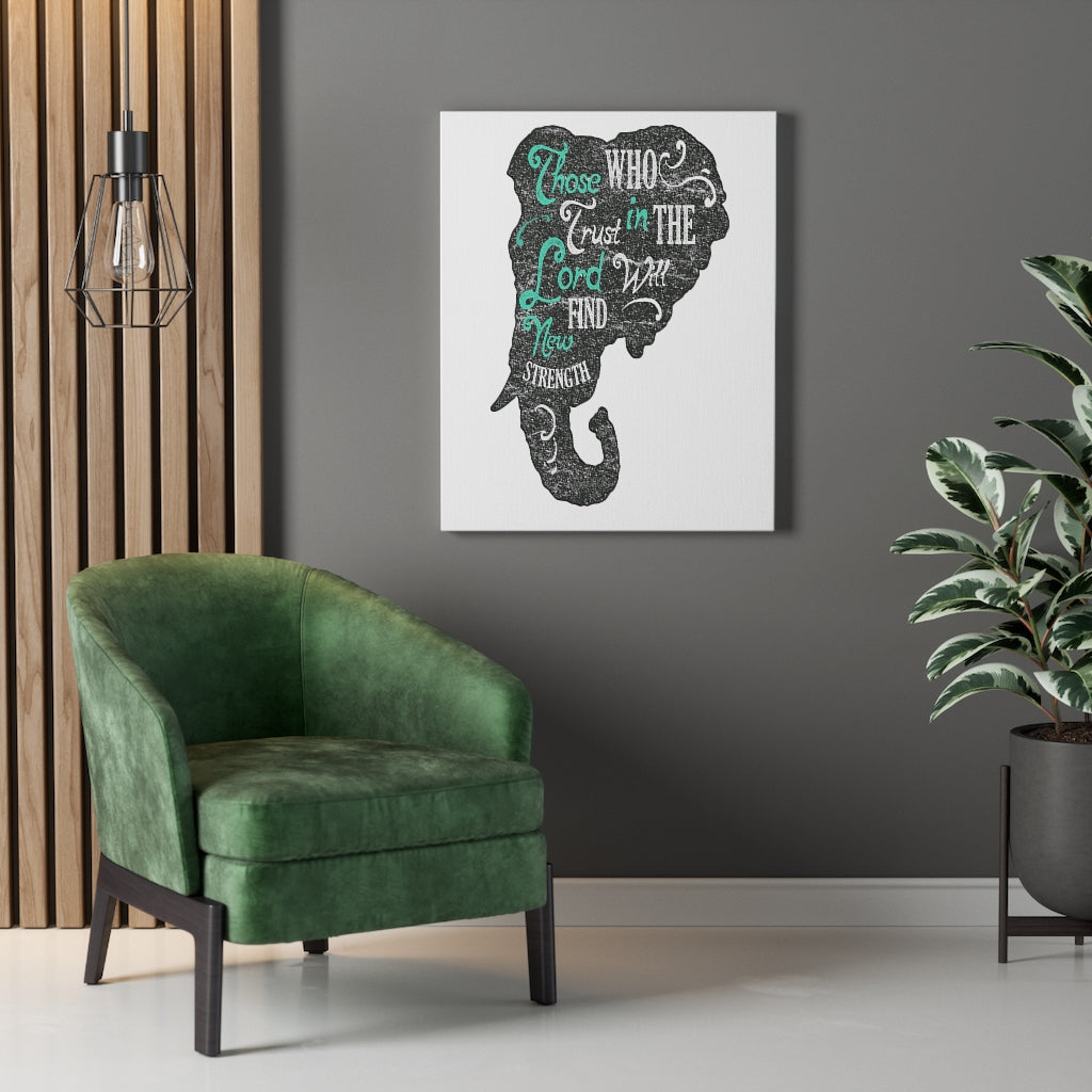Scripture Walls Inspirational Wall Art Trust In The Lord Wall Art Motivation Wall Decor for Home Office Gym Inspiring Success Quote Print Ready to Hang Unframed-Express Your Love Gifts