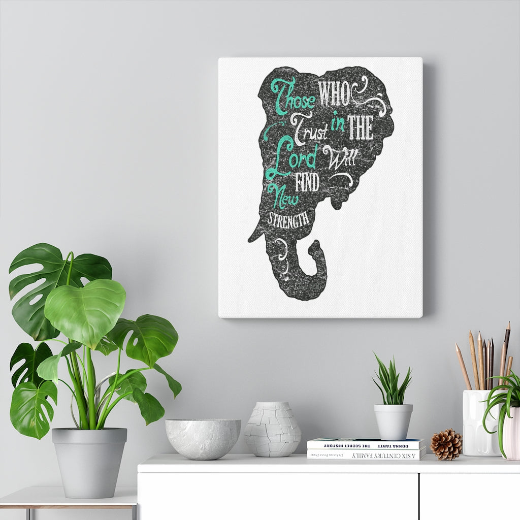 Scripture Walls Inspirational Wall Art Trust In The Lord Wall Art Motivation Wall Decor for Home Office Gym Inspiring Success Quote Print Ready to Hang Unframed-Express Your Love Gifts