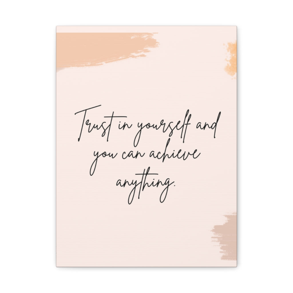 Scripture Walls Inspirational Wall Art Trust In Yourself Motivation Wall Decor for Home Office Gym Inspiring Success Quote Print Ready to Hang Unframed-Express Your Love Gifts