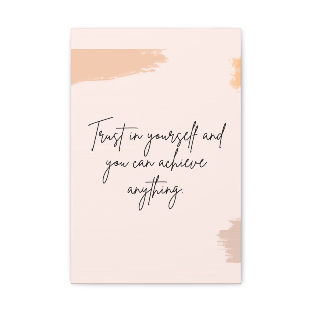 Scripture Walls Inspirational Wall Art Trust In Yourself Motivation Wall Decor for Home Office Gym Inspiring Success Quote Print Ready to Hang Unframed-Express Your Love Gifts